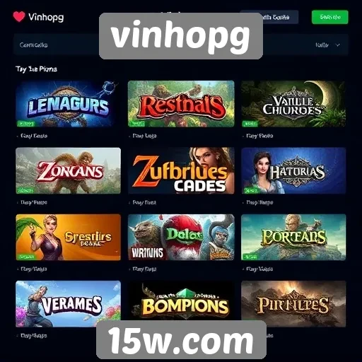 Análise das principais categorias de jogos no vinhopg